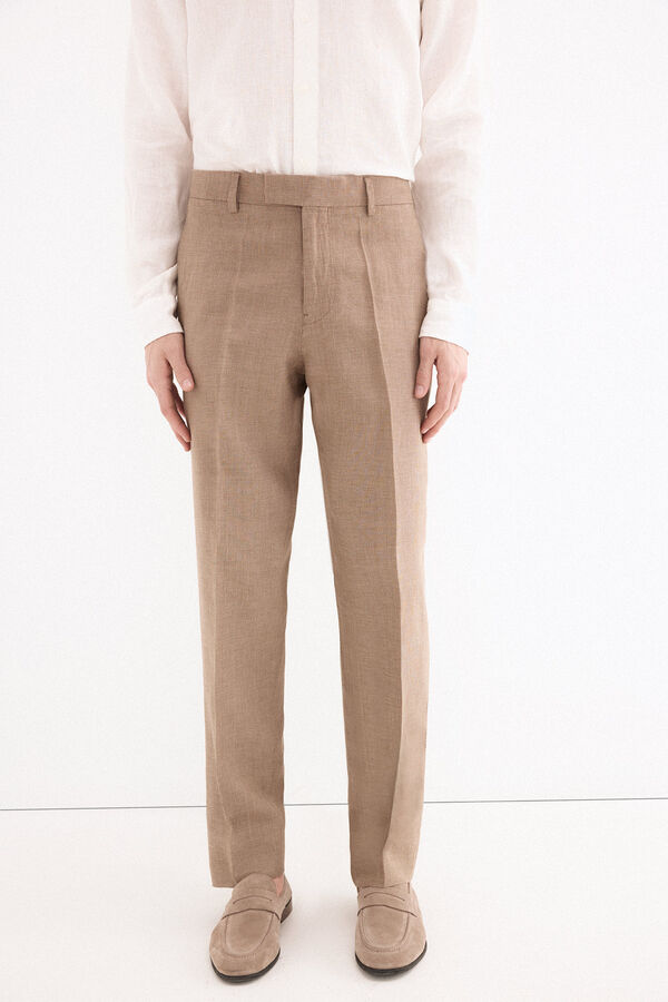 Pedro del Hierro Linen blend matching blazer Beige