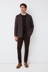 Pedro del Hierro Oversized slim chinos Brown