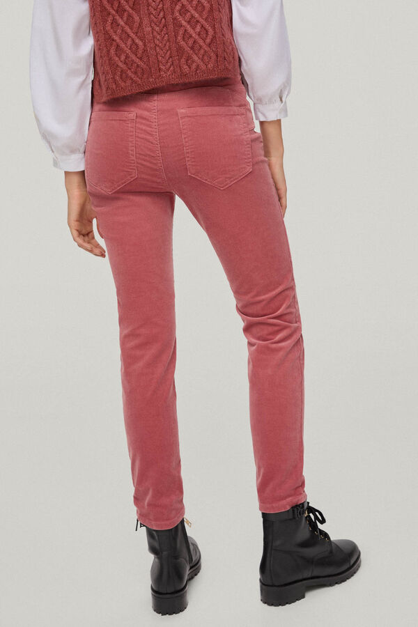Pedro del Hierro Corduroy push-up trousers Pink