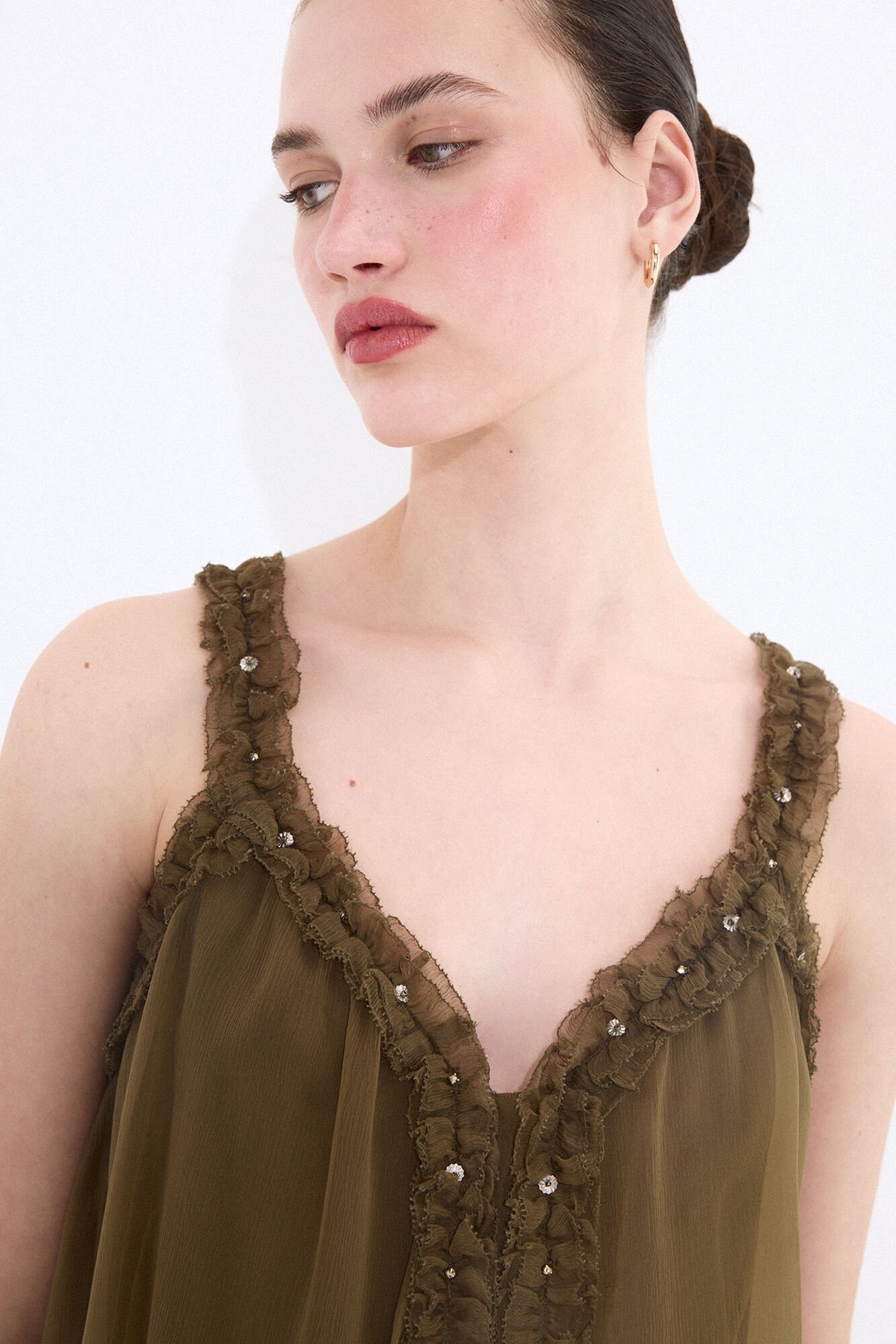 Pedro del Hierro Ruffle strap top