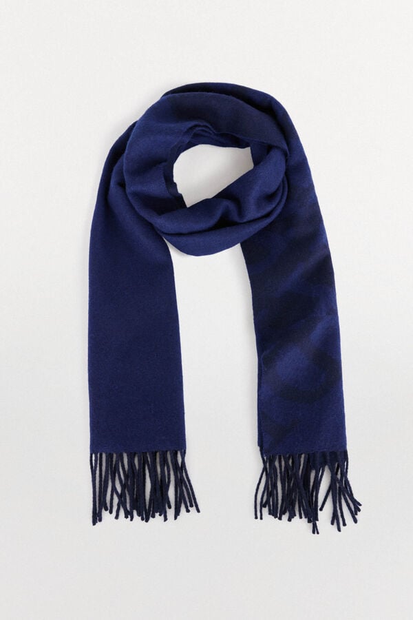 Pedro del Hierro Fabric scarf Blue