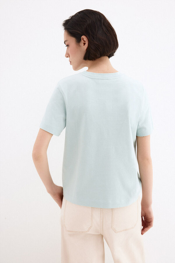 Pedro del Hierro Short sleeve T-shirt Turquoise