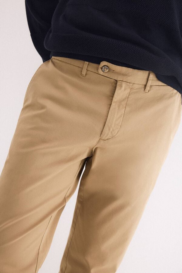 Pedro del Hierro Regular fit chinos Beige