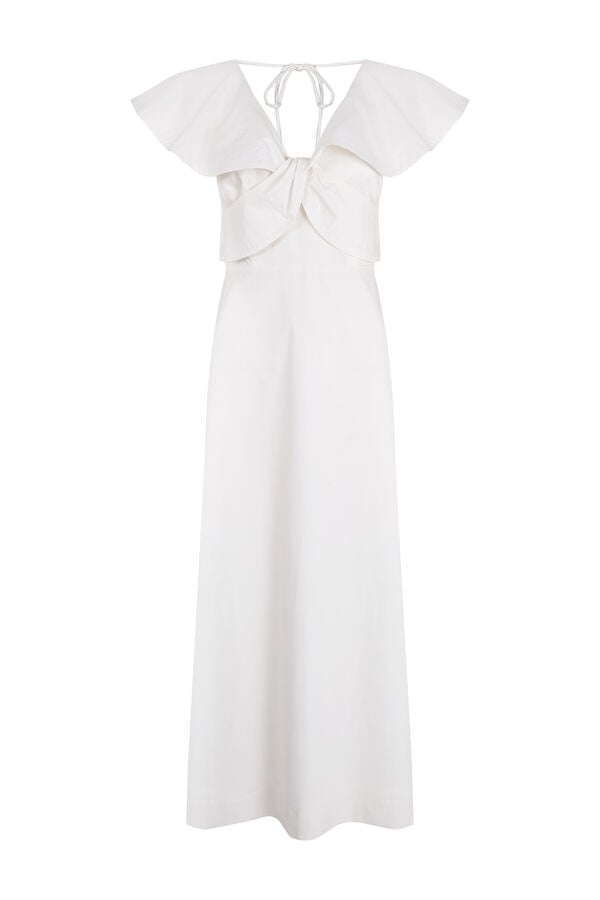 Pedro del Hierro Ruffle midi dress White