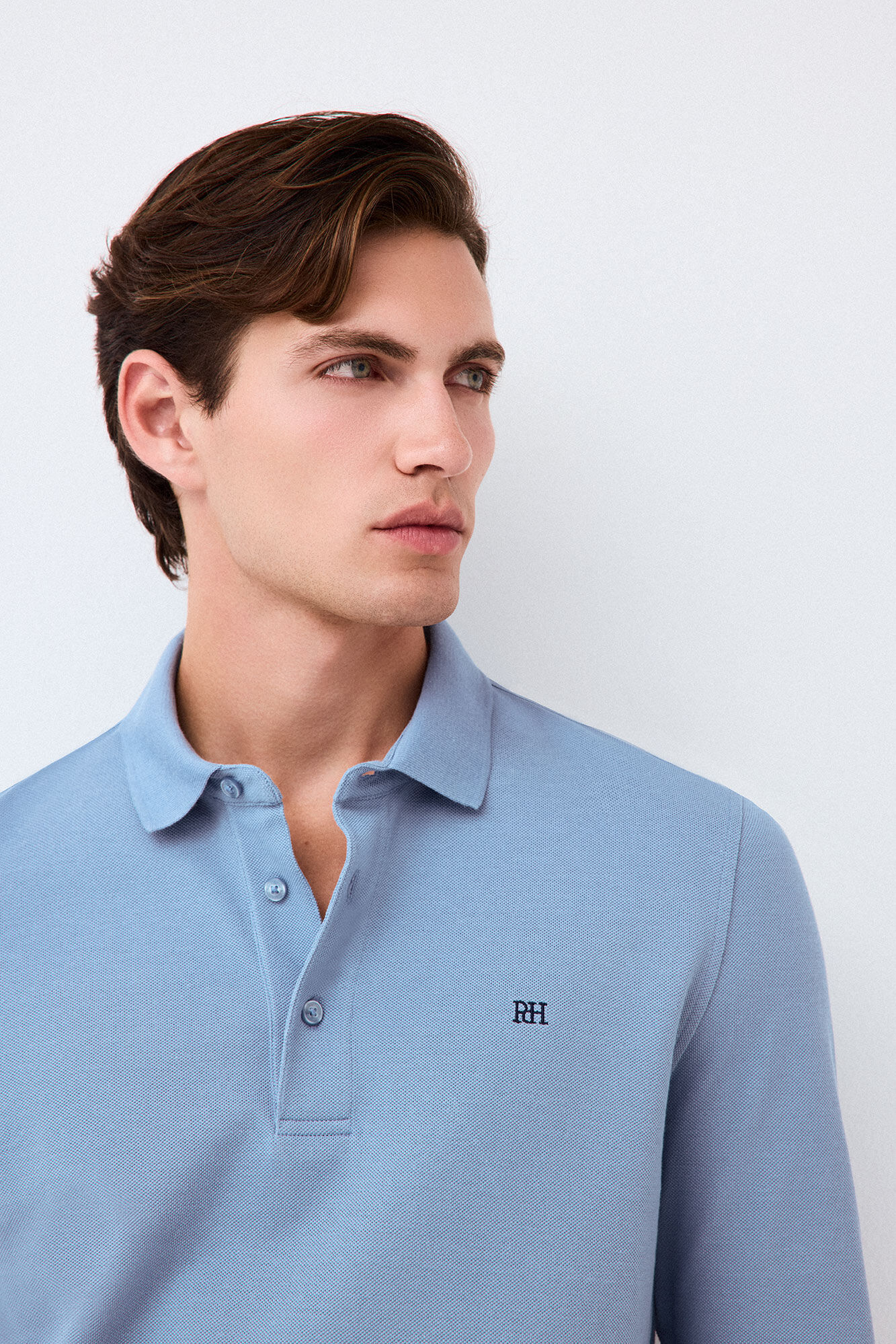 Pedro del Hierro Piqu&eacute; long sleeve polo shirt