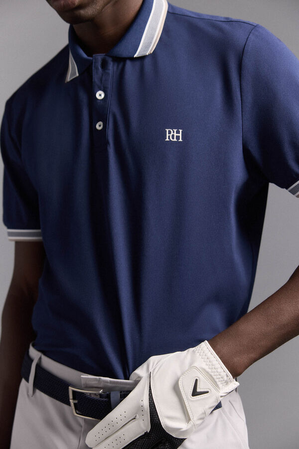 Pedro del Hierro Plain golf polo Blue
