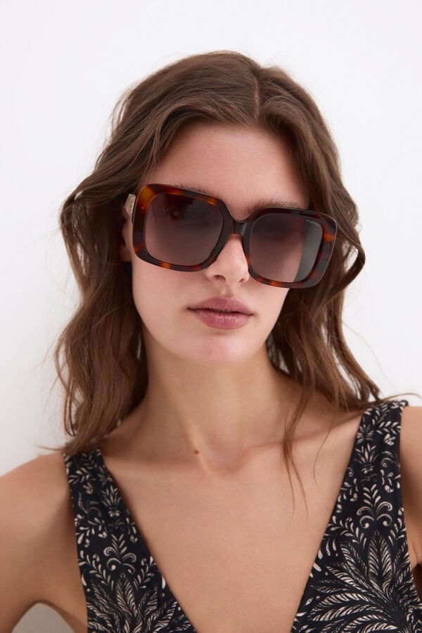 Pedro del Hierro Tortoiseshell maxi sunglasses Brown