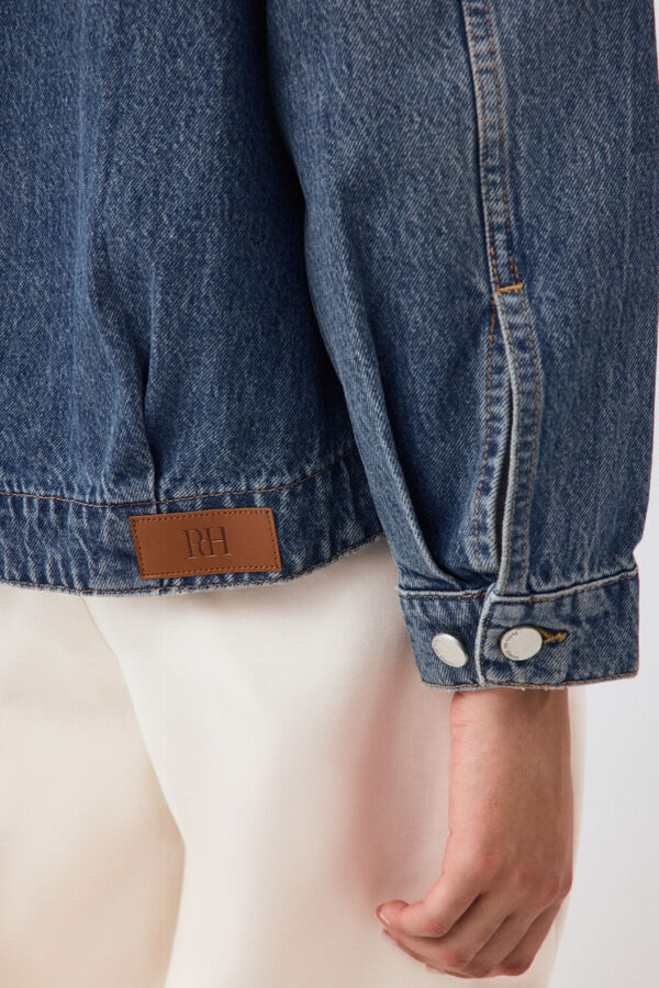 Pedro del Hierro Oversize denim jacket Blue