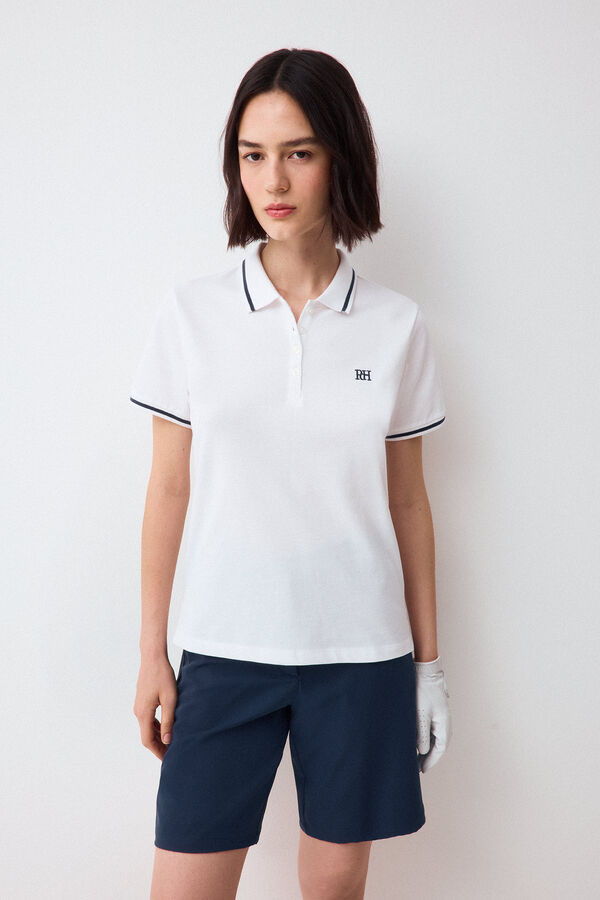 Pedro del Hierro Short-sleeved polo shirt White