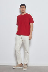 Pedro del Hierro t-shirt piqué com bolso Vermelho