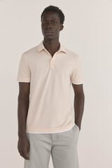 Pedro del Hierro Double- garment polo shirt Beige