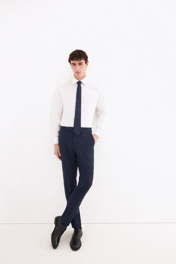 Pedro del Hierro Non-iron stain-resistant French cuff shirt White