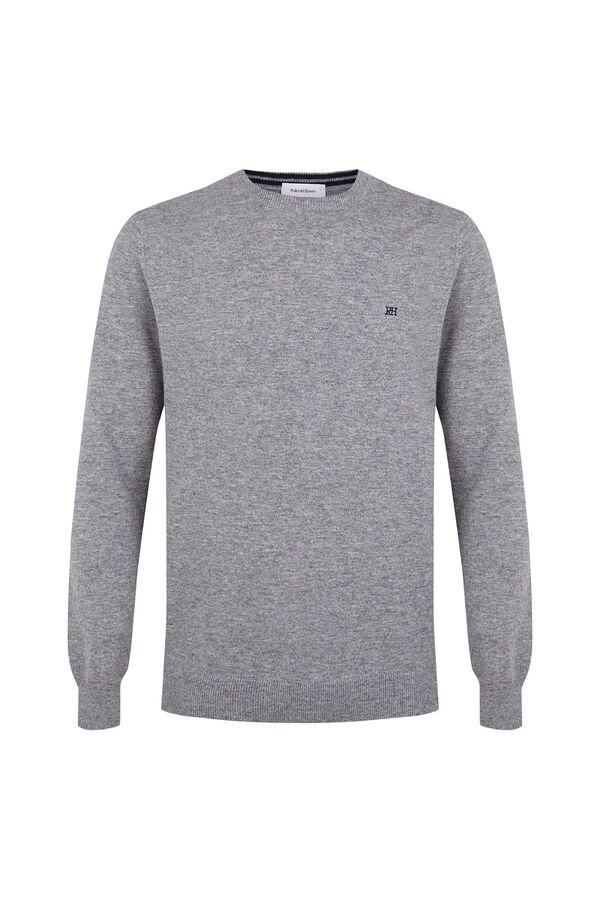 Pedro del Hierro Cashmere merino wool premium jumper Grey