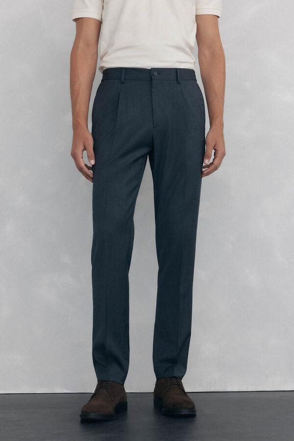 Pedro del Hierro Tapered fit chinos trousers Grey