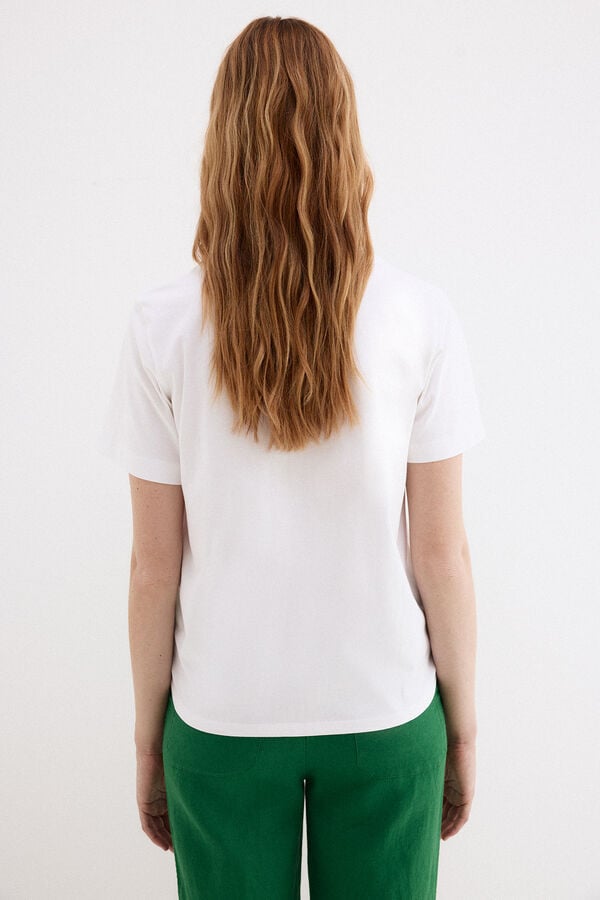 Pedro del Hierro T-shirt estampada na frente Branco