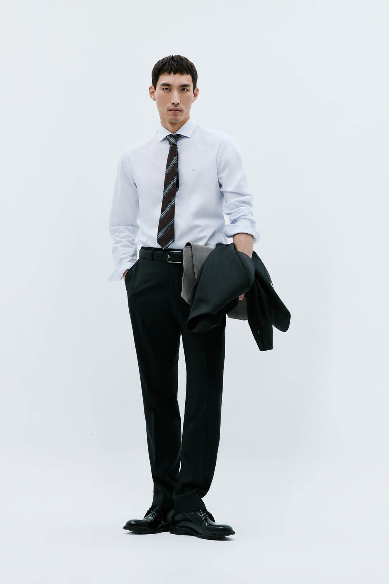 Pedro del Hierro Camisa riscas f&aacute;cil de passar, anti-odor, corte slim