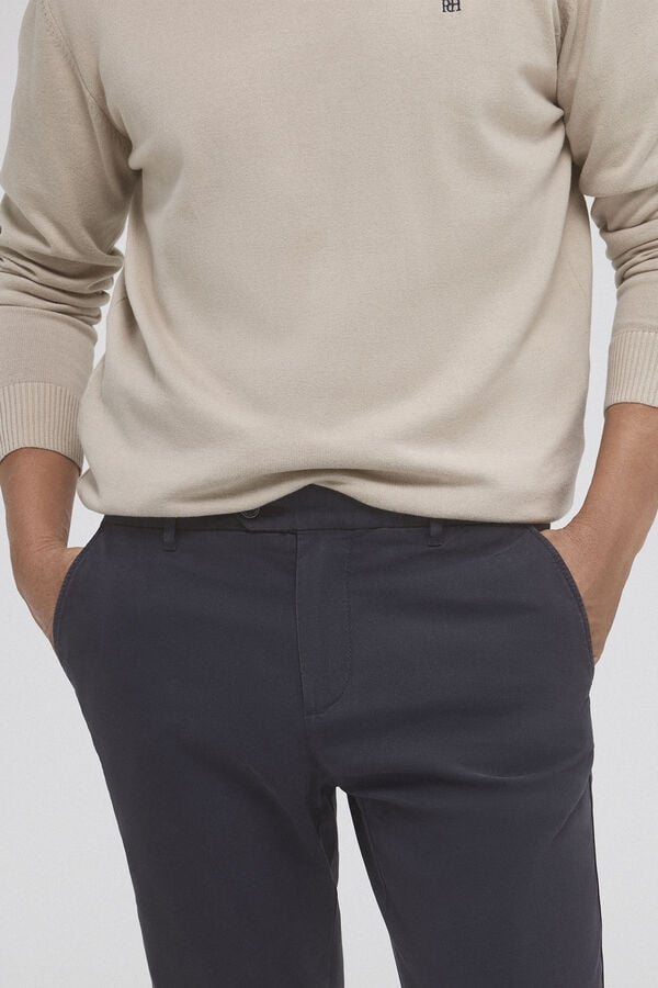 Pedro del Hierro Slim fit Premium Flex chinos Grey