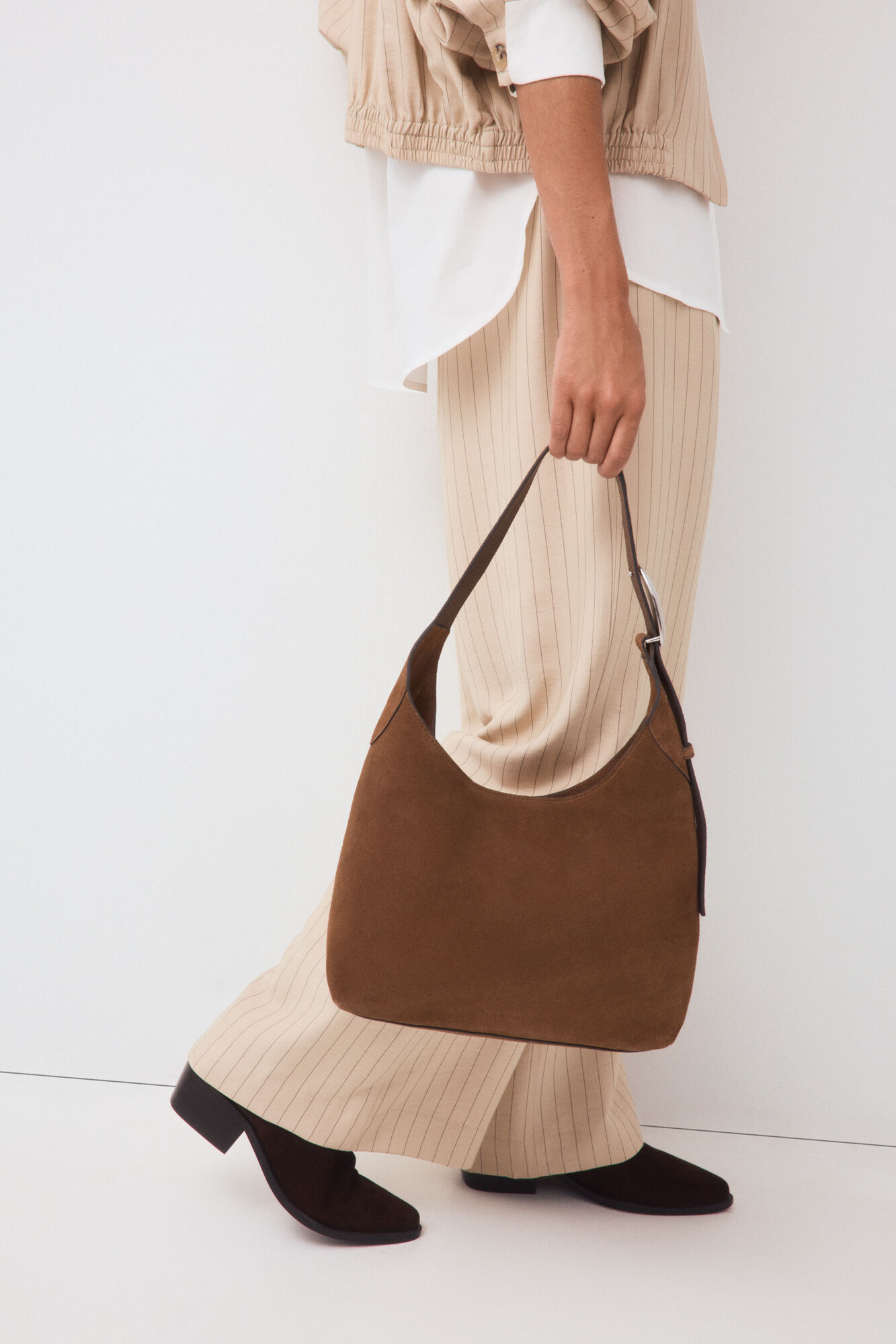 Pedro del Hierro Suede shoulder bag