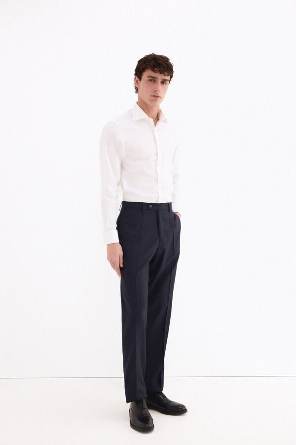 Pedro del Hierro Tailored trousers Blue