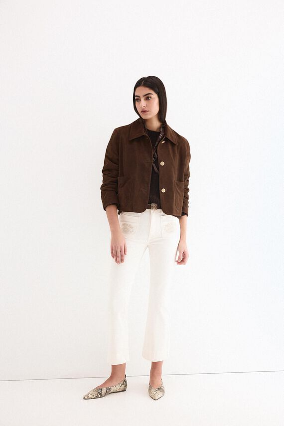 Jeans flare cropped