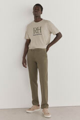 Pedro del Hierro Premium slim fit lightweight chinos pants Green