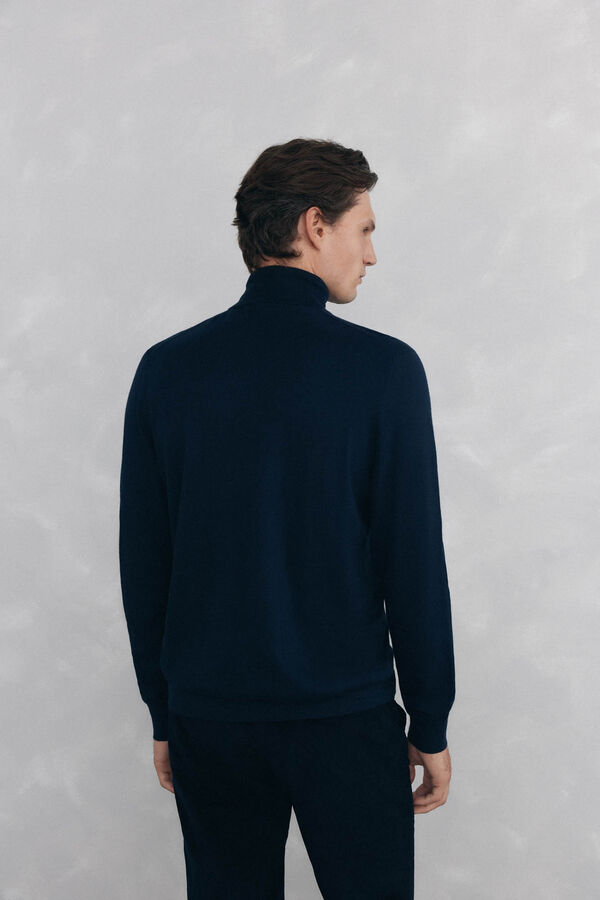 Pedro del Hierro Polo neck jumper Blue