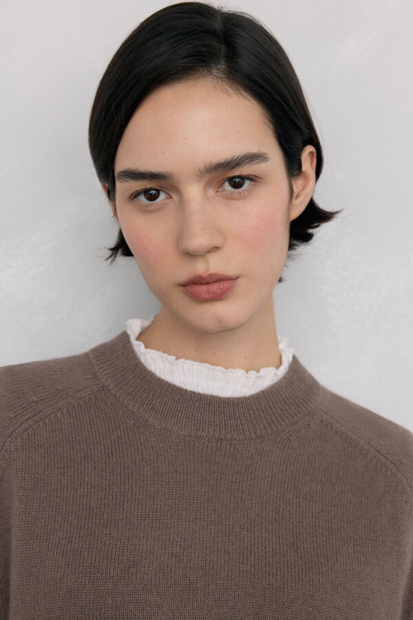 Pedro del Hierro Oversized cropped sweater Green