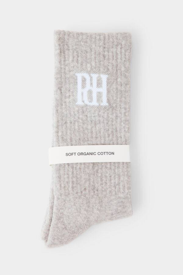 Pedro del Hierro Plain sport sock Grey