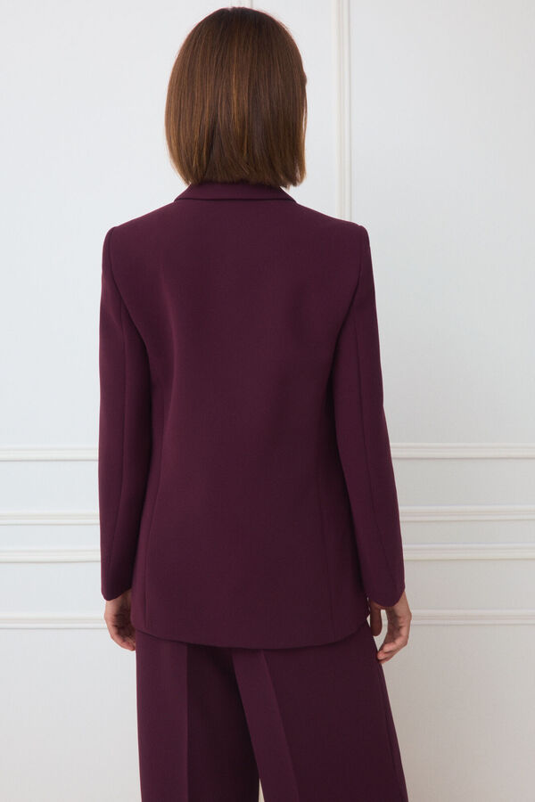 TFP by Tamara Falc&oacute; Blazer cintado Bordeaux