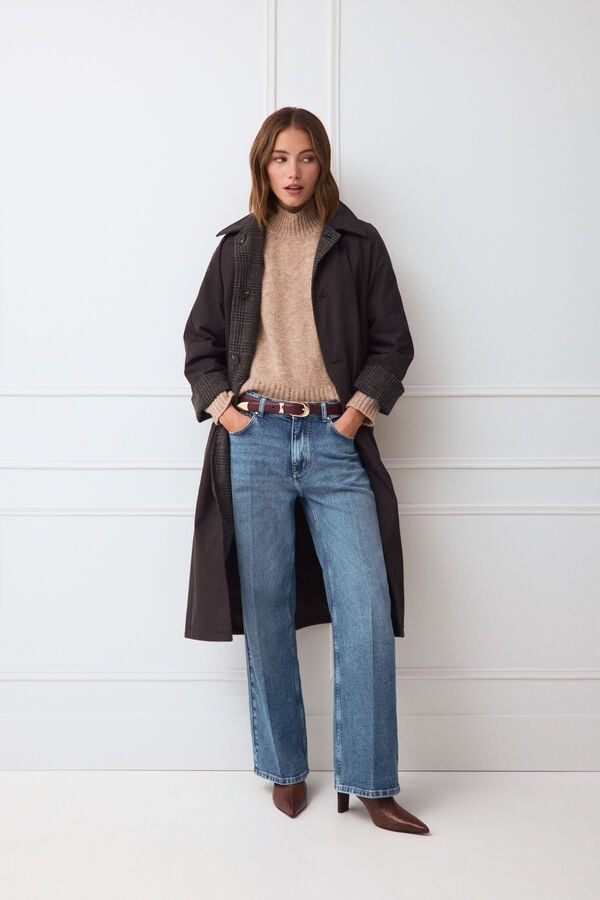 TFP by Tamara Falc&oacute; Soft touch wide leg jeans Blue