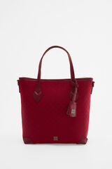 Pedro del Hierro Jacquard medium tote Burgundy