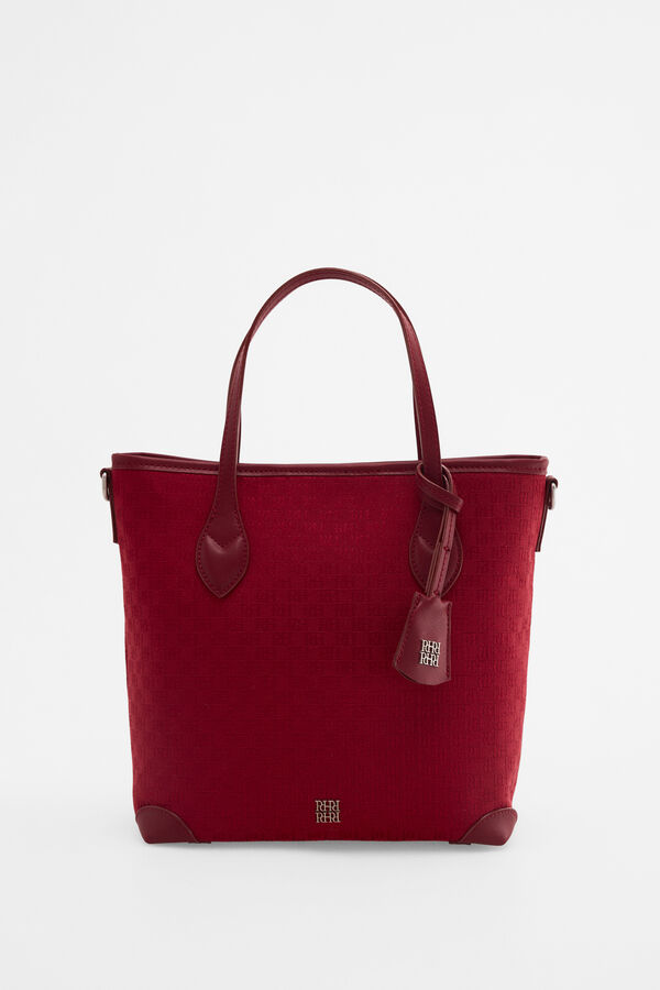 Pedro del Hierro Jacquard medium tote Burgundy