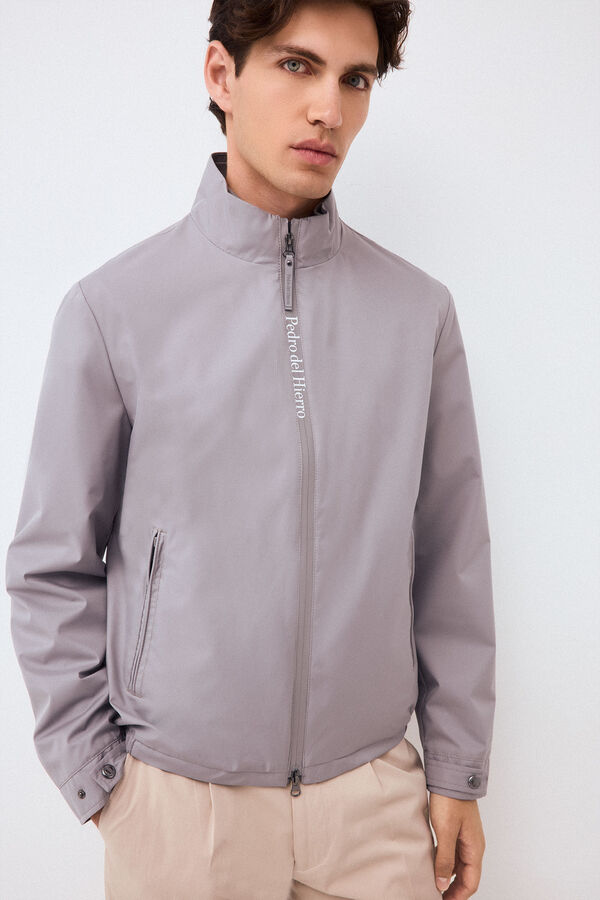 Pedro del Hierro Lightweight technical jacket Grey