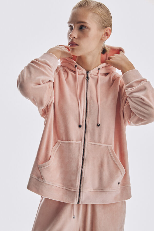 Pedro del Hierro Oversize wide collar jacket Pink