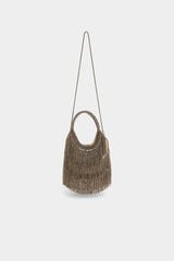 Pedro del Hierro Satin-finish party handbag Grey
