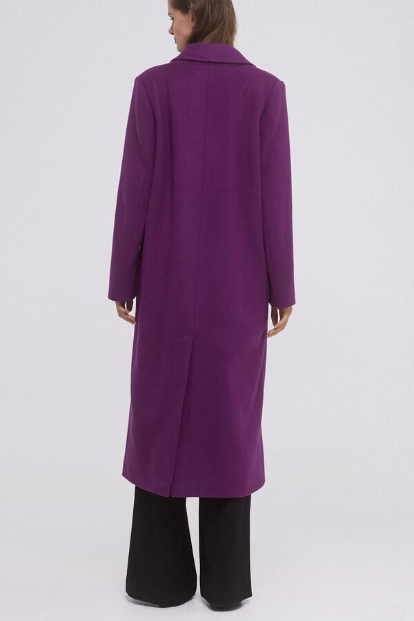 Pedro del Hierro Long cloth coat  Purple