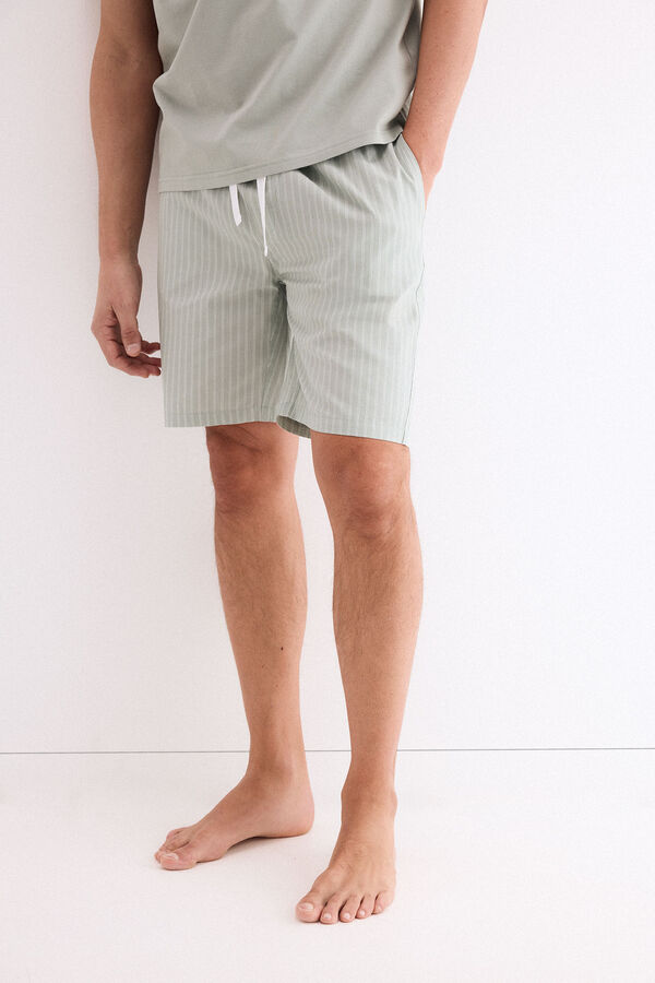 Pedro del Hierro Jersey-knit and fabric pyjama set White