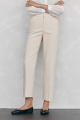 Pedro del Hierro Classic straight pants Beige