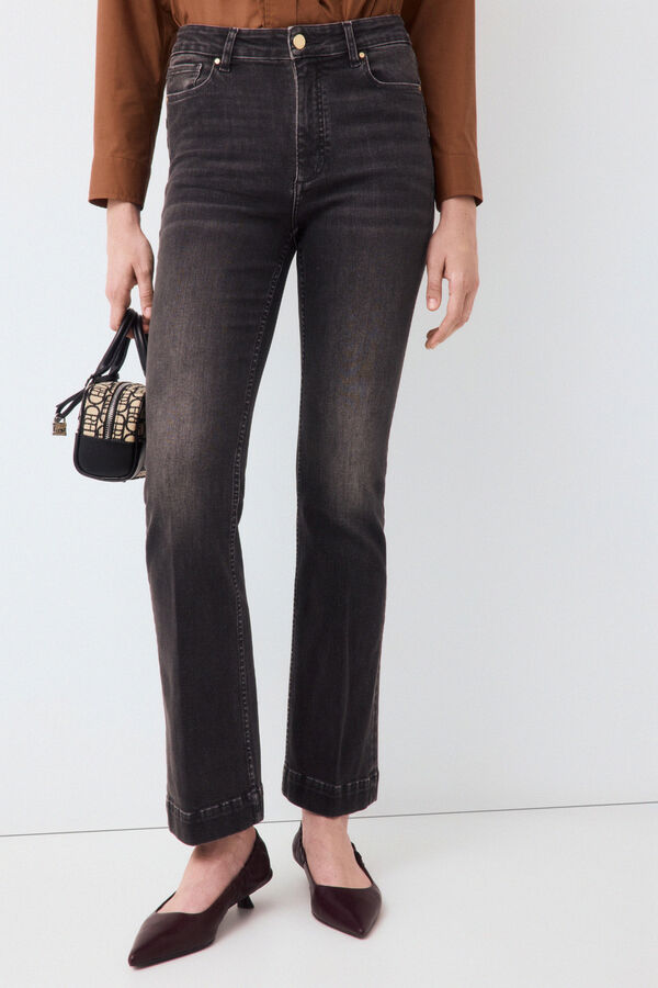 Pedro del Hierro Jeans push up stove pipe b&aacute;sicos Cizento