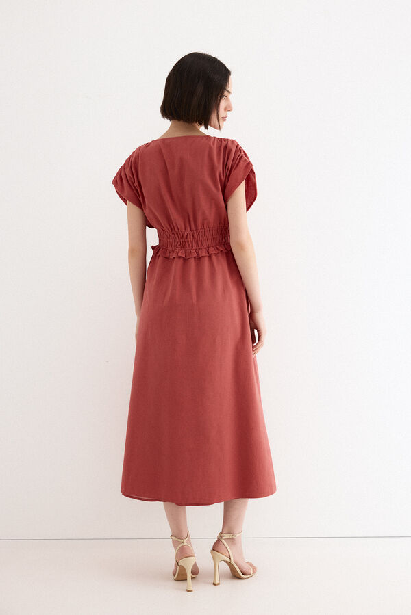 TFP by Tamara Falc&oacute; Embroidered dress Orange
