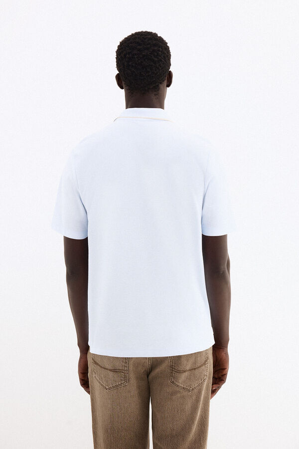 Pedro del Hierro Polo com textura Azul