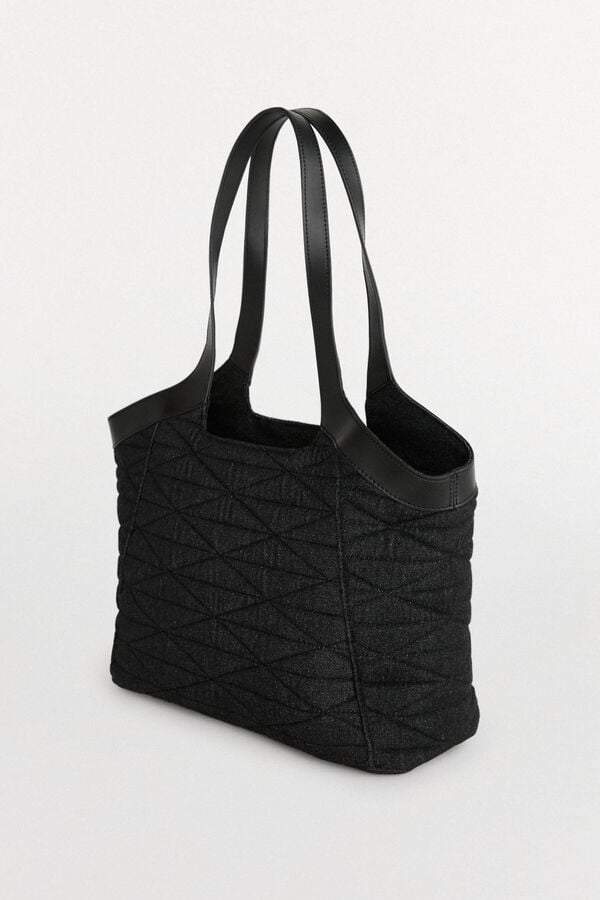 Pedro del Hierro Bolso shopper acolchado Gris