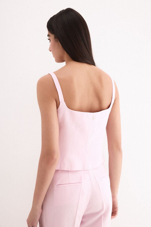 Pedro del Hierro Plain gilet Pink