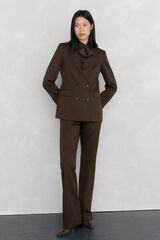 Pedro del Hierro Blazer chocolate doble botonadura Marrón