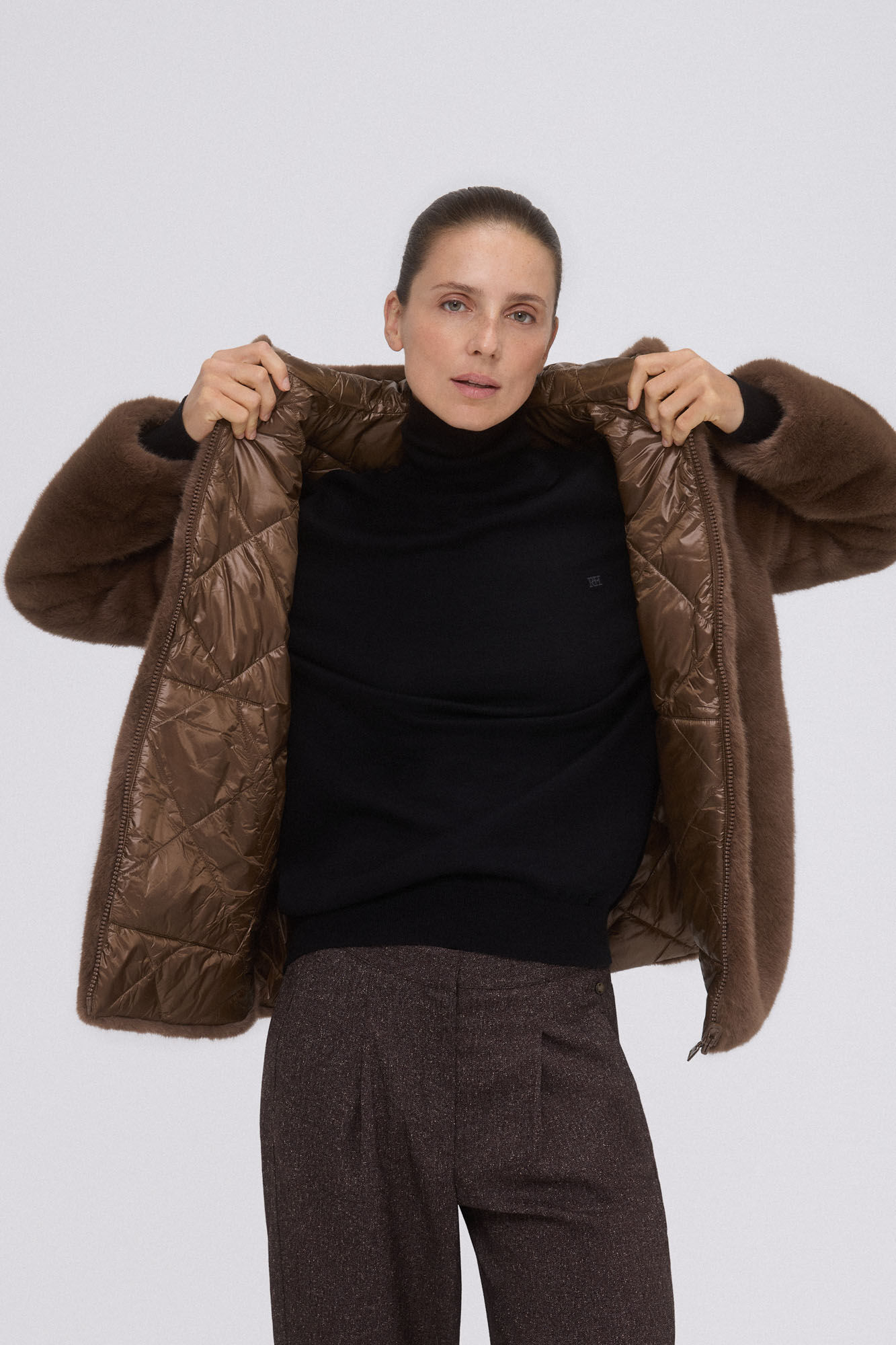 CABARET POVAL REVERSIBLE VENTILE COAT 美品 Parka pelo reversible | Parkas de Mujer | Cortefiel