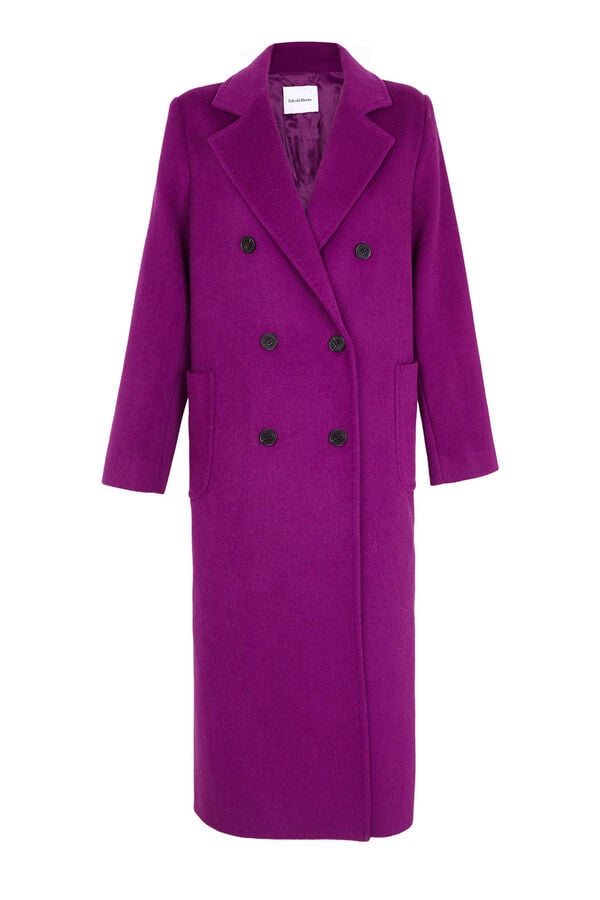 Pedro del Hierro Long cloth coat  Purple