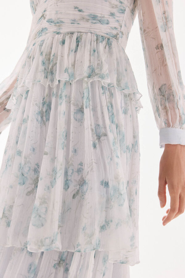 TFP by Tamara Falcó Ruffled dress Turquoise