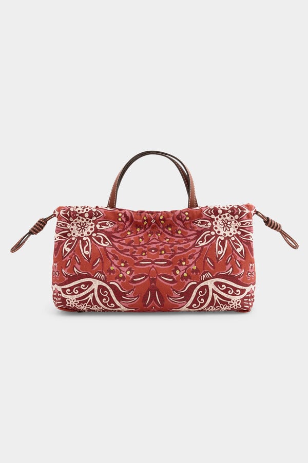 Pedro del Hierro Mala a tiracolo estampada Beige