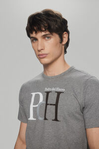 Pedro del Hierro Camiseta logo Grey