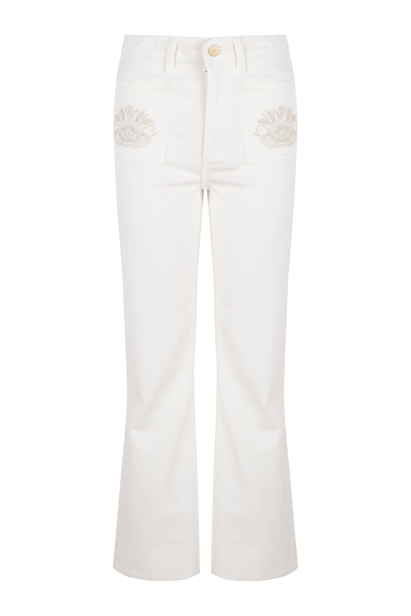 Pedro del Hierro Flare cropped jeans